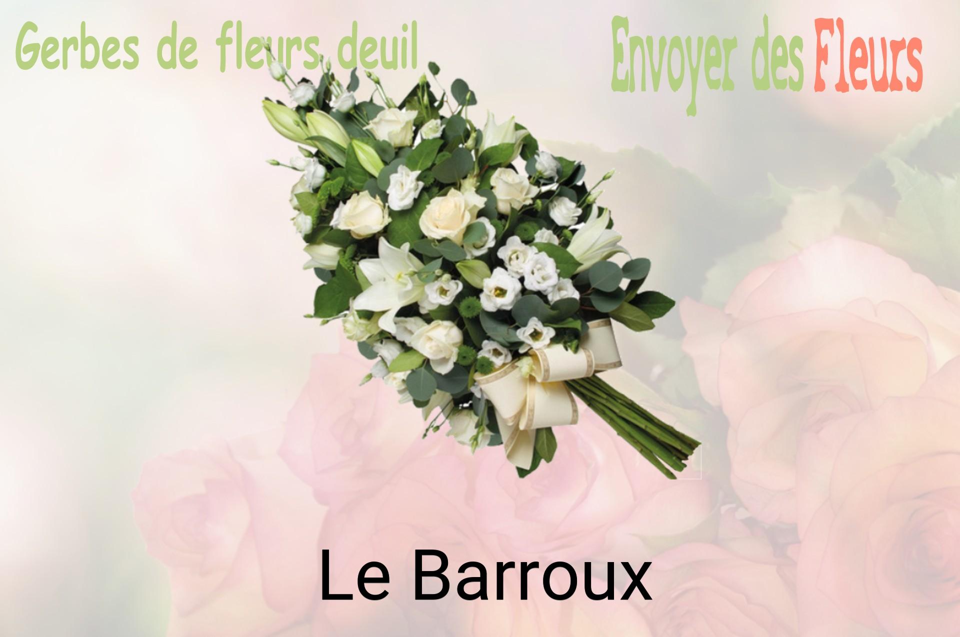 Gerbe de fleurs de deuil livrée à Le Barroux